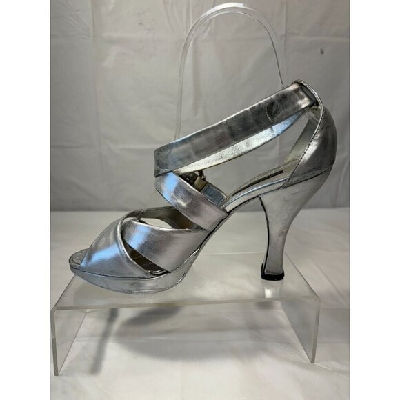 Louis Vuitton Slingback silver Leather Pumps LV Size 6 - Picture 11 of 15